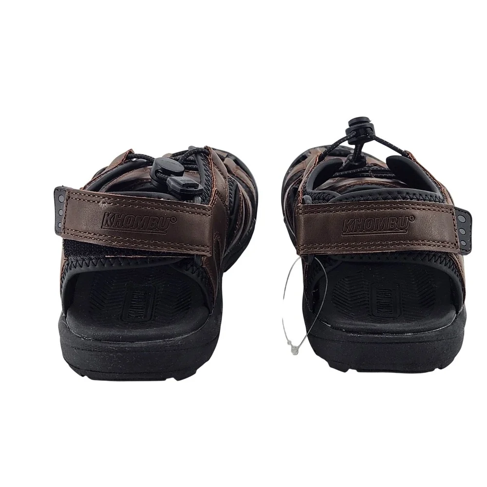 Khombu Travis Fisherman Sandals Mens 8M Brown Outdoor Walking‎ Comfort Shoes